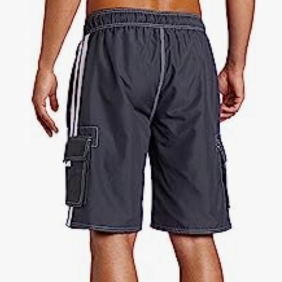 Kanu Surf Men's Barracuda Swim Trunks in Charcoal Size XXL - Picture 9 of 11